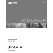 Sony KDL-22L4000 manual cover