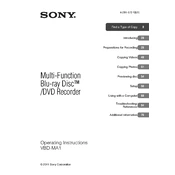 Sony VBD MA1 manual cover