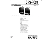 Sony SRS PC20 manual cover