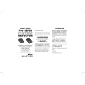 Whistler Pro58 Laser Radar Detector manual cover