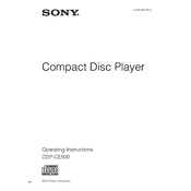 Sony CDP-CE500 manual cover