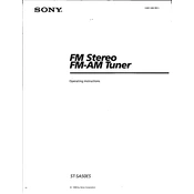 Sony ST-SA50ES manual cover