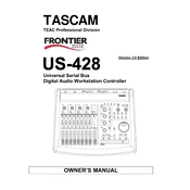 Tascam US-428 manual cover