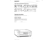 Sony STR-GX9ES manual cover