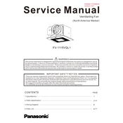 Panasonic FV-1115VQL1 manual cover