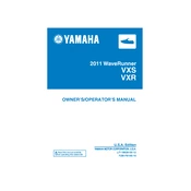 Yamaha VXS, VXR Waverunner 2011 manual cover