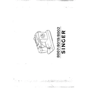 Singer 8007, 8019, 8002 manual cover