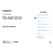 Onkyo TX NR1010 manual cover