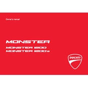 Ducati Monster 1200 2014 manual cover