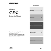 Onkyo C 1VL manual cover