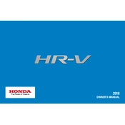 Honda HR-V 2018 manual cover