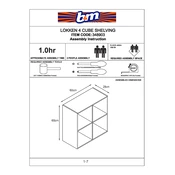 Lokken B&M 4 Cube Shelving 348903 manual cover