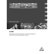 Behringer X Live manual cover