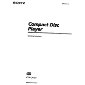 Sony CDP-CX151 manual cover