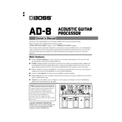 Boss AD-8 manual cover