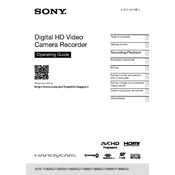 Sony HDR-PJ650E manual cover