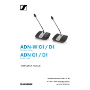 Sennheiser ADN C1 D1 manual cover