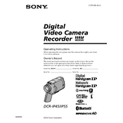 Sony DCR-IP45 manual cover