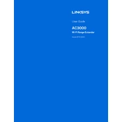 Linksys RE9000 AC3000 Wi Fi Range Extender manual cover