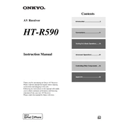 Onkyo HT R590 manual cover