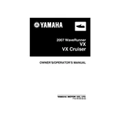 Yamaha VX, VX Cruiser Waverunner 2007 manual cover