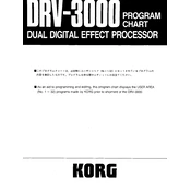 KORG DRV-3000 manual cover