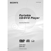 Sony DVP-F5 manual cover