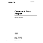 Sony CDP-CE275 manual cover