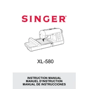 Singer XL-580 manual cover