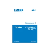 Yamaha FX10RTRSY, FX10XTY 2009 FX Nytro manual cover