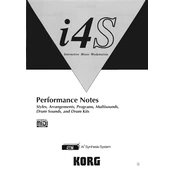 KORG i4S manual cover