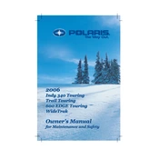 Polaris Indy 340 Touring, manual cover