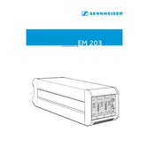 Sennheiser EM 203 MF manual cover