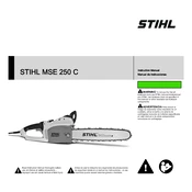 Stihl MSE 250 C manual cover