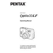 Ricoh Pentax Optio 33LF manual cover