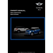 Mini Paceman 2016 manual cover