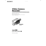 Sony CCD-TR315 manual cover