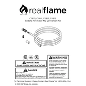 Realflame C11810, C11811, C11812, C11813 manual cover