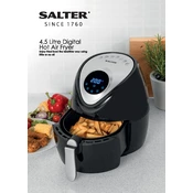 Salter EK4221 4.5 Litre Digital Hot Air Fryer manual cover