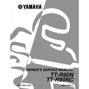 Yamaha TT-R90N, TT-R90NC 2001 manual cover