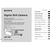 Sony DSC-F88 manual cover