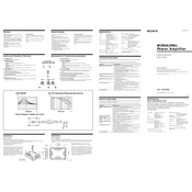 Sony XM-1600GSD manual cover