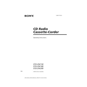 Sony CFD-ZW150 manual cover