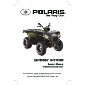 Polaris Sportsman Forest 500 manual cover