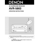 Denon AVR-5803 AVR-5803A manual cover