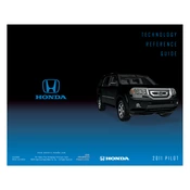 Honda Pilot 2011 Technology manual cover