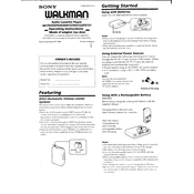 Sony WM-FX153 manual cover