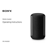 Sony SRS RA3000 manual cover