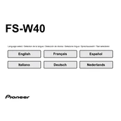 Pioneer FS-W40 manual cover