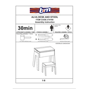 Alva B&M Desk and Stool 374180 manual cover